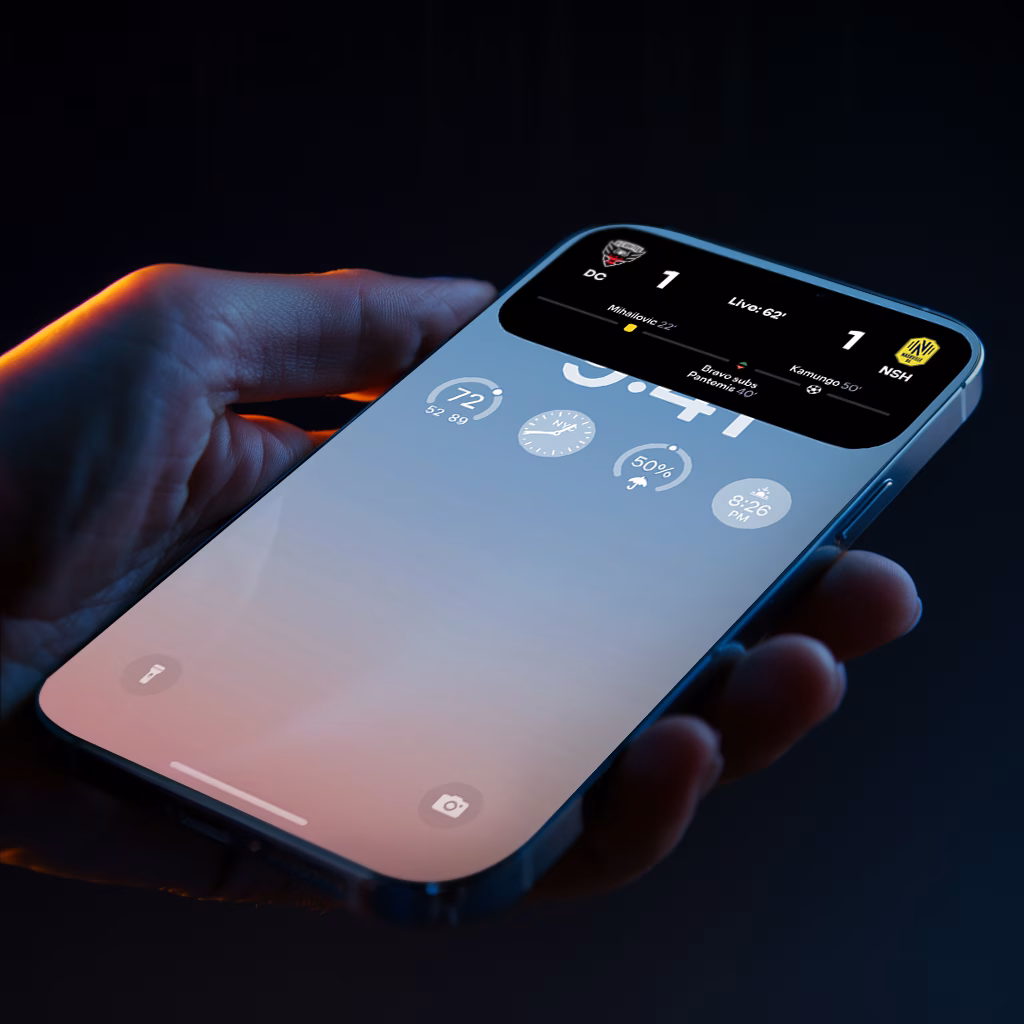 holding iphone in hand