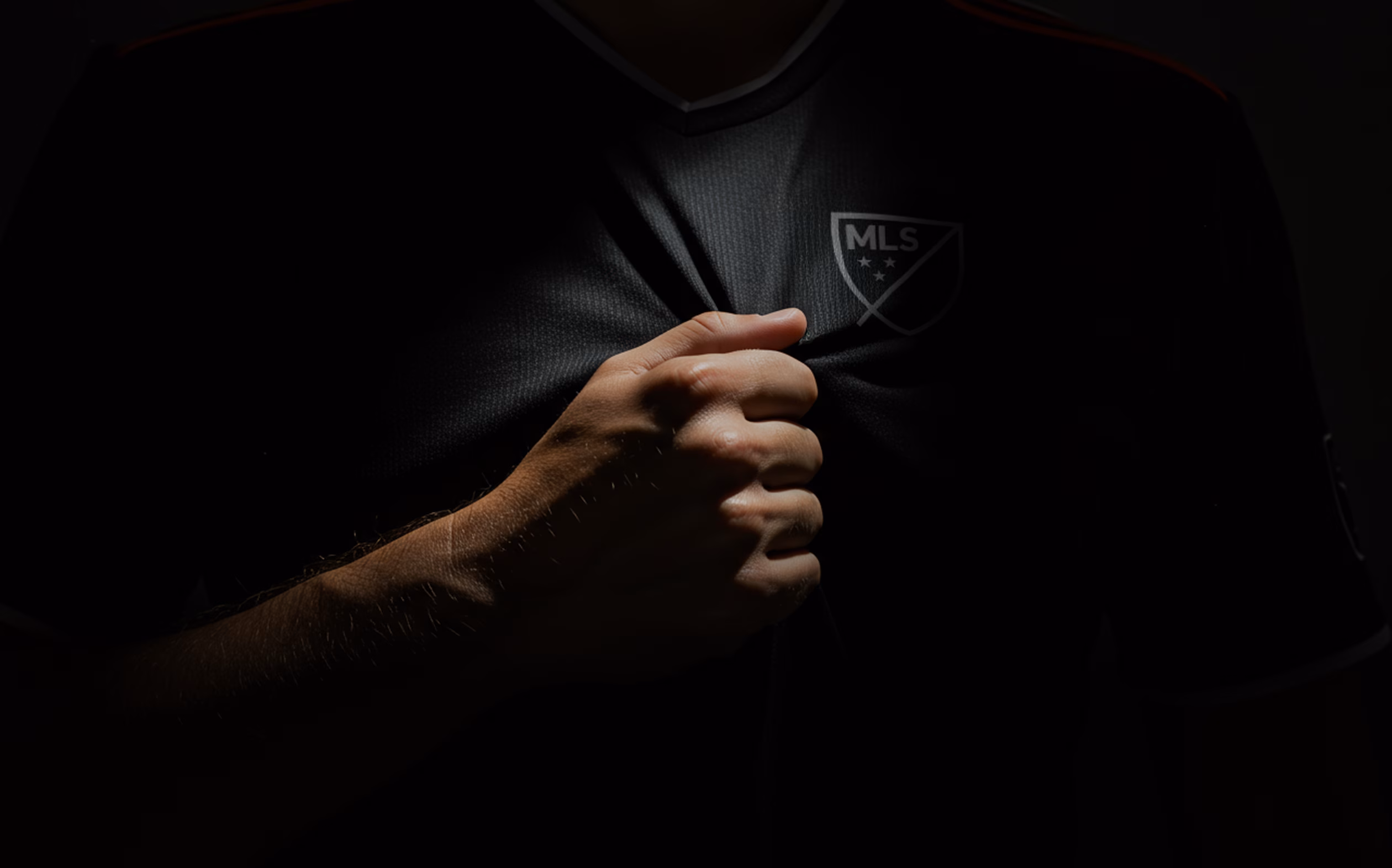 hand on chest grabbing MLS dress